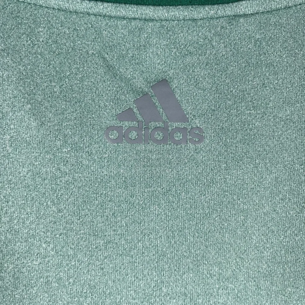 Adidas Golf Polo Shirt Mens 2XL‎ Green Colorblock Reflective 3-Stripes HA9137